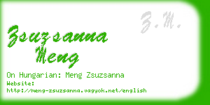 zsuzsanna meng business card